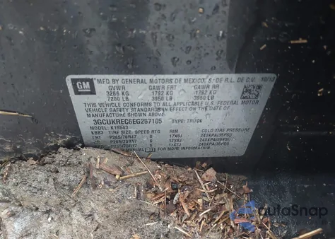 2014 Chevrolet Silverado K1500 Lt z USA, uszkodzony, nr VIN 3GCUKREC6EG257105